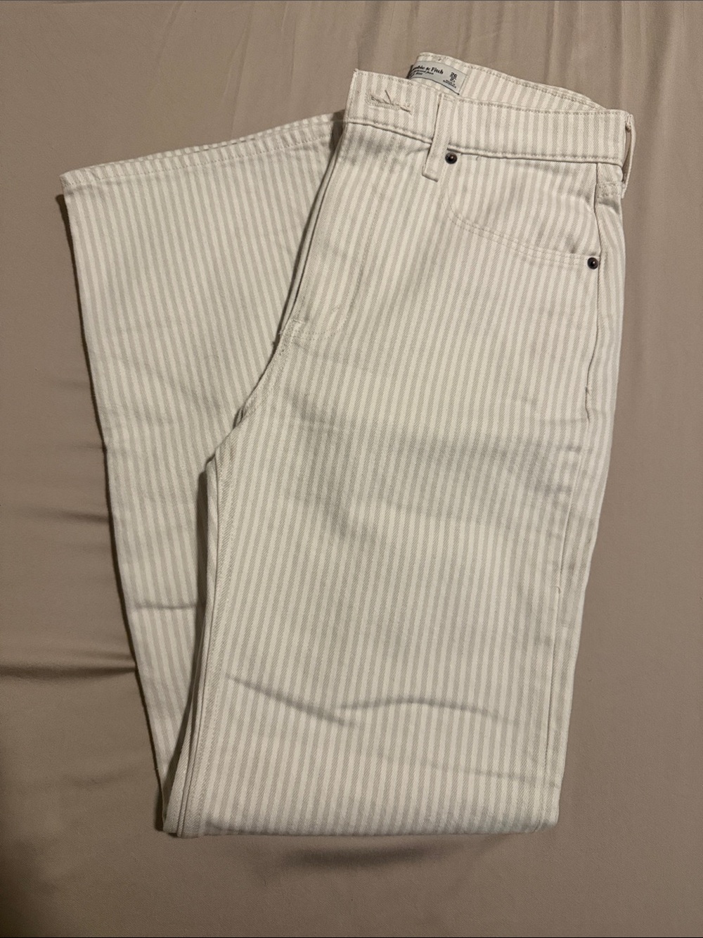 Abercrombie striped jeans